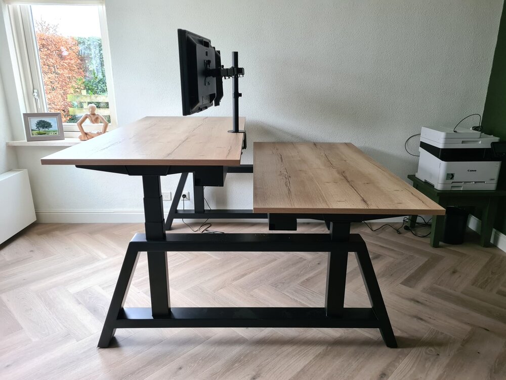 OakDesk Duo | Elektrisch Zit-Sta Bureau