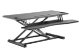 Updesk Cross zwart zit-sta verhoger Worktrainer.nl