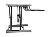 Updesk Cross zwart zit-sta verhoger Worktrainer.nl