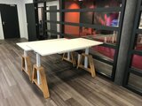 Design Hoog Laag Bureau - Elektrisch Zit-Sta Bureau - OakDesk - Worktrainer.nl 