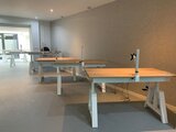 Design Hoog Laag Bureau - Elektrisch Zit-Sta Bureau - OakDesk - Worktrainer.nl 