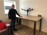 Elektrisch 4 Poot Zit-Sta Tafel - HonMove - Meest stabiele zit-sta bureau - Worktrainer.nl