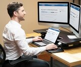  UPdesk cross elektrische bediening worktrainer.nl