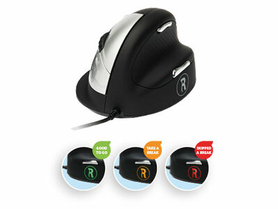 R-Go HE Break Mouse | Verticale muis | Worktrainer.nl